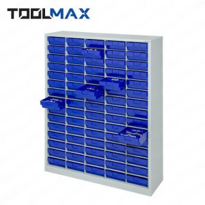 ตู้ใส่กล่องอะไหล่แบบแบ่งช่องได้ - ตู้สีเทา กล่องสีน้ำเงิน CBL0515N