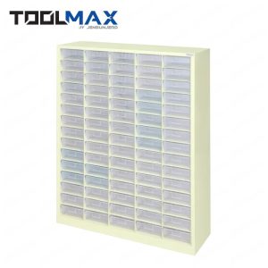 ตู้ใส่กล่องอะไหล่แบบแบ่งช่องได้ - ตู้สีครีม กล่องใส CBL0515N