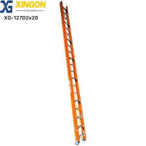บันไดพาด2ตอนเลื่อน20ฟุต-ไฟเบอร์กลาส XG-127D2x20