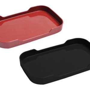 ถาดสุกี้37x225x29 mm..สีดำ-แดง รุ่นRW1463