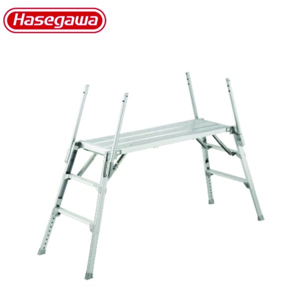 บันไดนั่งร้านอลูมิเนียม HASEGAWA 3ขั้นสูง0.73-1.05เมตร DUK-1116T