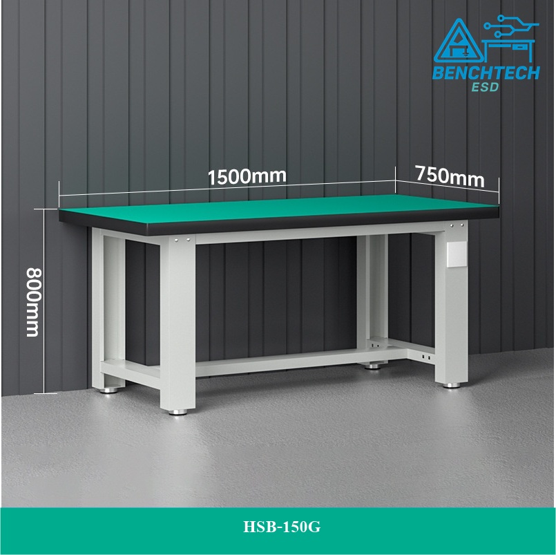 โต๊ะทำงานช่างESD150x75x80 CM.รับน้ำหนักได้1000กก. HSB-150G - Image 2