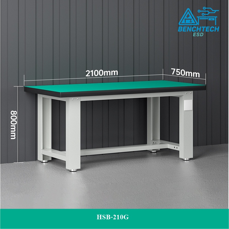 โต๊ะทำงานช่างESD210x75x80 CM.รับน้ำหนักได้1000กก. HSB-210G - Image 4