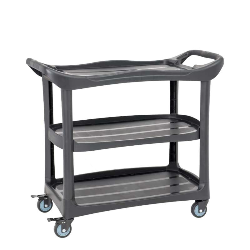 รถเข็นพลาสติกเก็บจาน-เศษอาหาร 3ชั้น PP-130